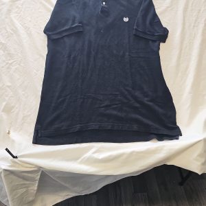 Chaps Men's Black Pique Cotton Polo Shirt - Size L F560
