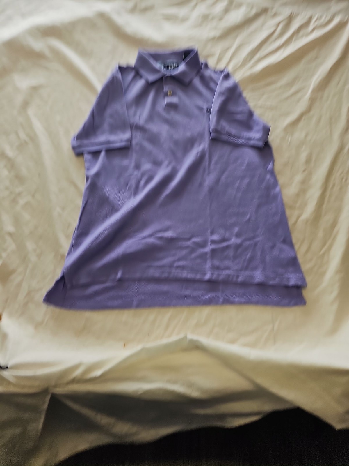Chaps Men's Lavender Piqué Polo Shirt - Medium F561
