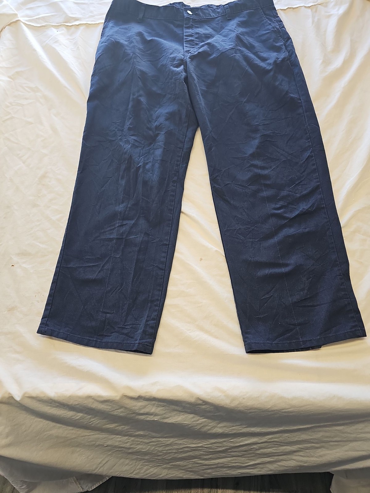 Vintage Genuine Dickies Men's Navy Blue Work Trousers 40 30 G526
