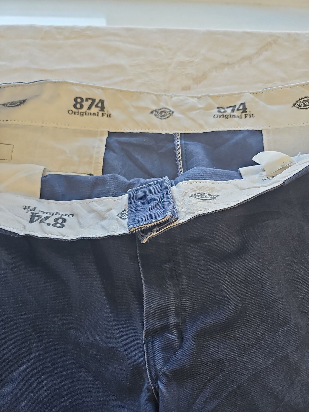Dickies 874 Original Fit Work Trousers in Navy Blue 36 30 G527