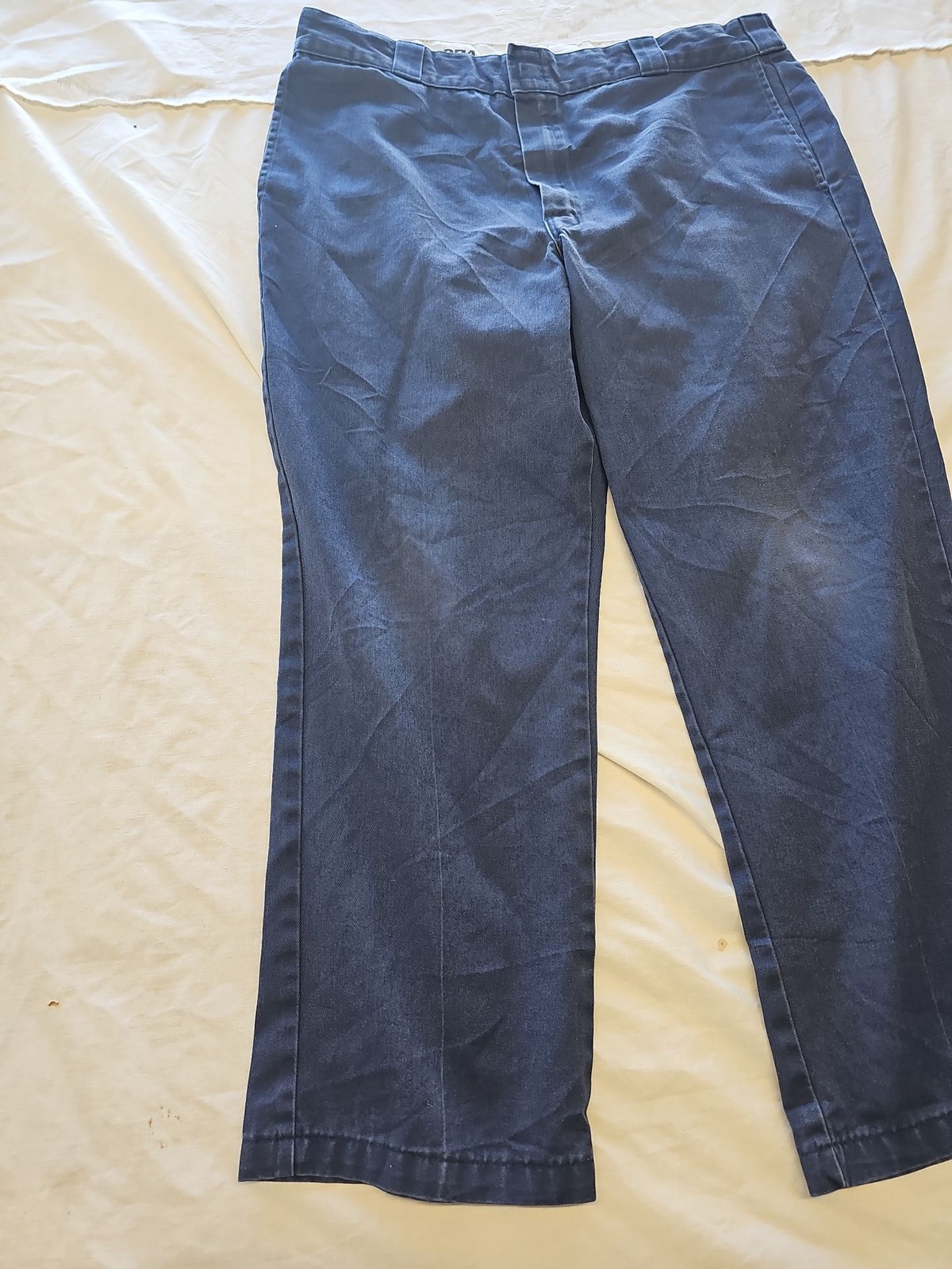 Dickies 874 Original Fit Work Trousers in Navy Blue 36 30 G527 - Image 3