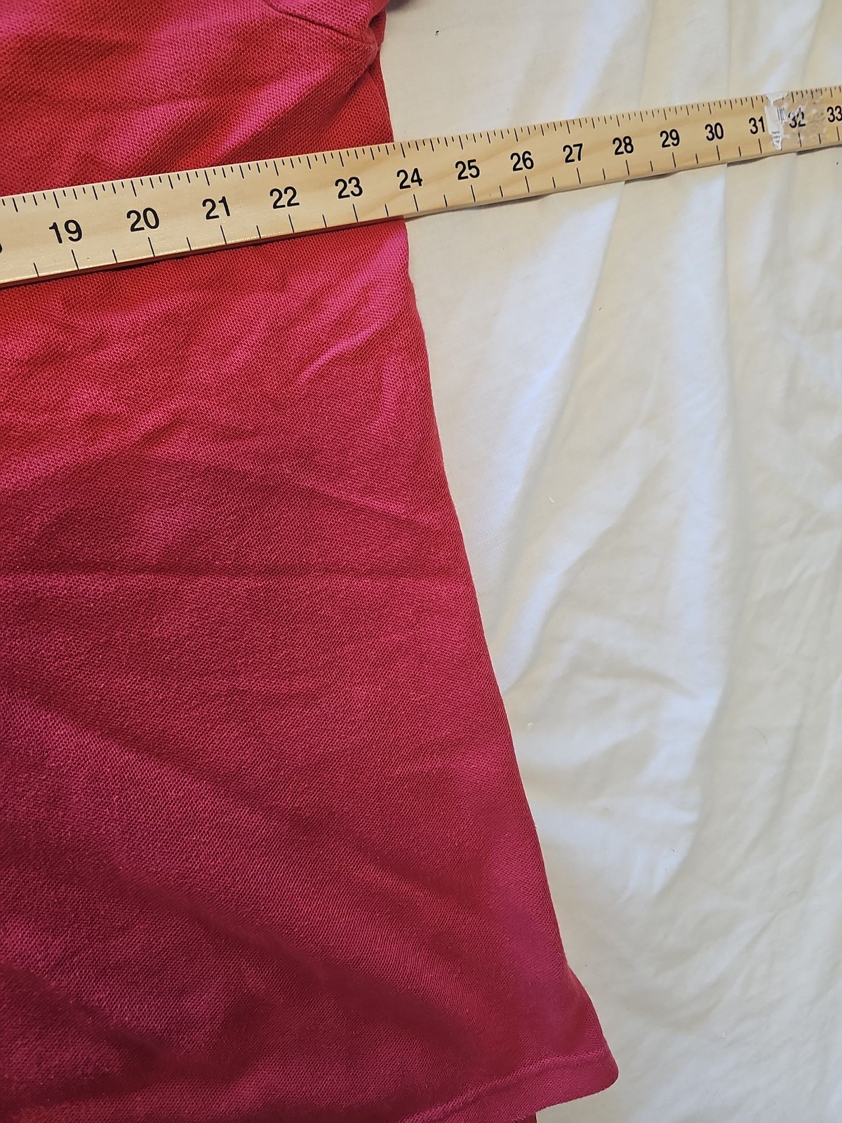 Chaps Ralph Lauren Red Pique Cotton Polo Shirt XL G528 - Image 4