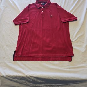 Vintage Chaps Ralph Lauren Red Pique Polo Shirt Large G529