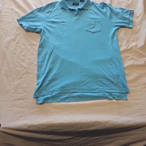 Chaps Light Blue Cotton Polo Shirt with Pocket Size m G519