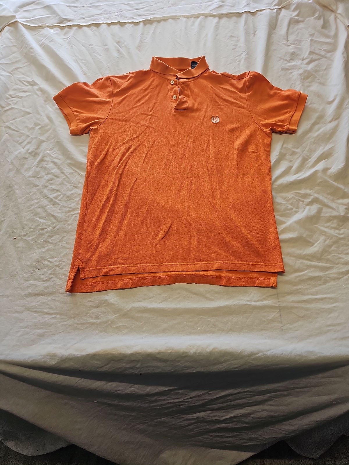 Chaps Men's Orange Piqué Cotton Polo Shirt - Size M G520