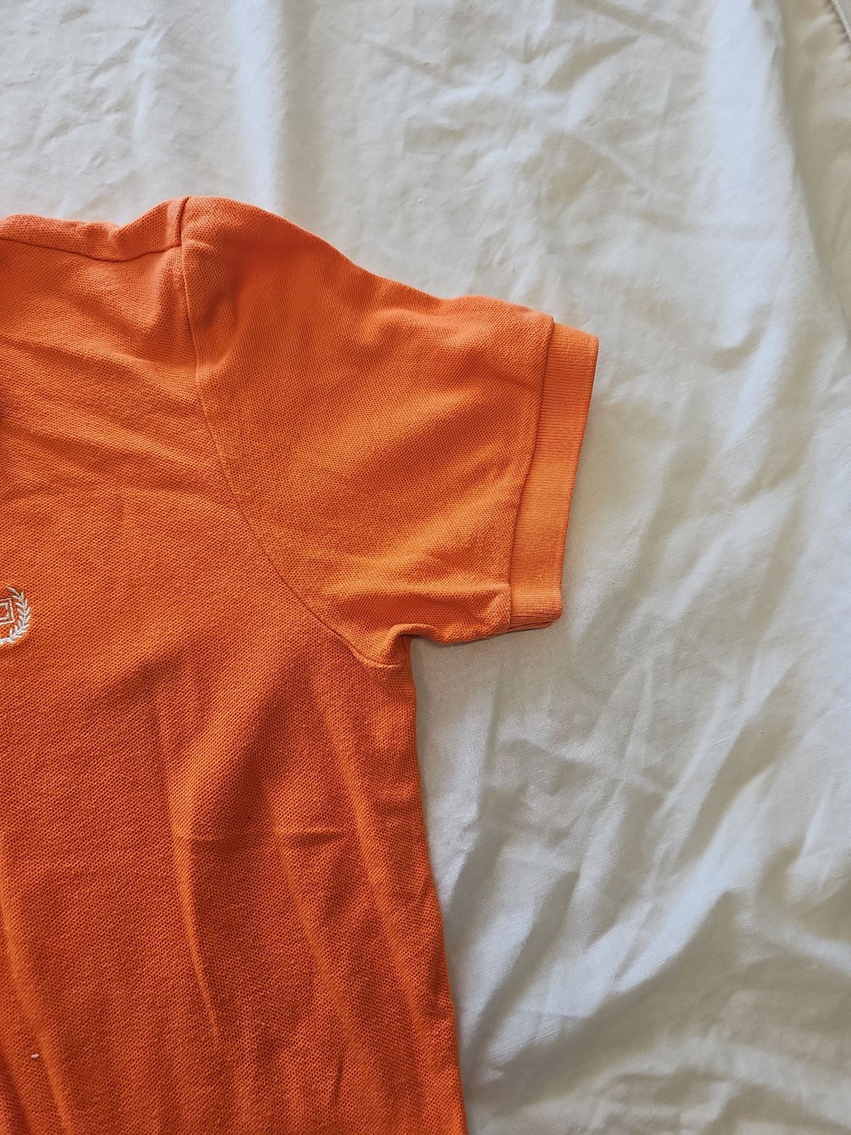 Chaps Men's Orange Piqué Cotton Polo Shirt - Size M G520 - Image 4