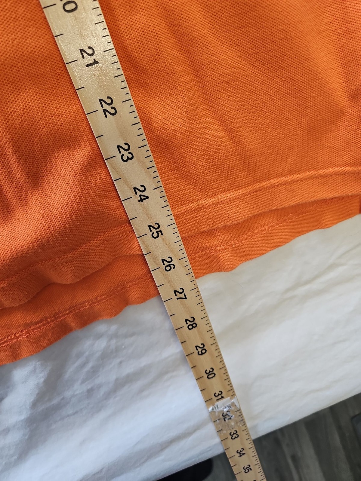 Chaps Men's Orange Piqué Cotton Polo Shirt - Size M G520 - Image 8