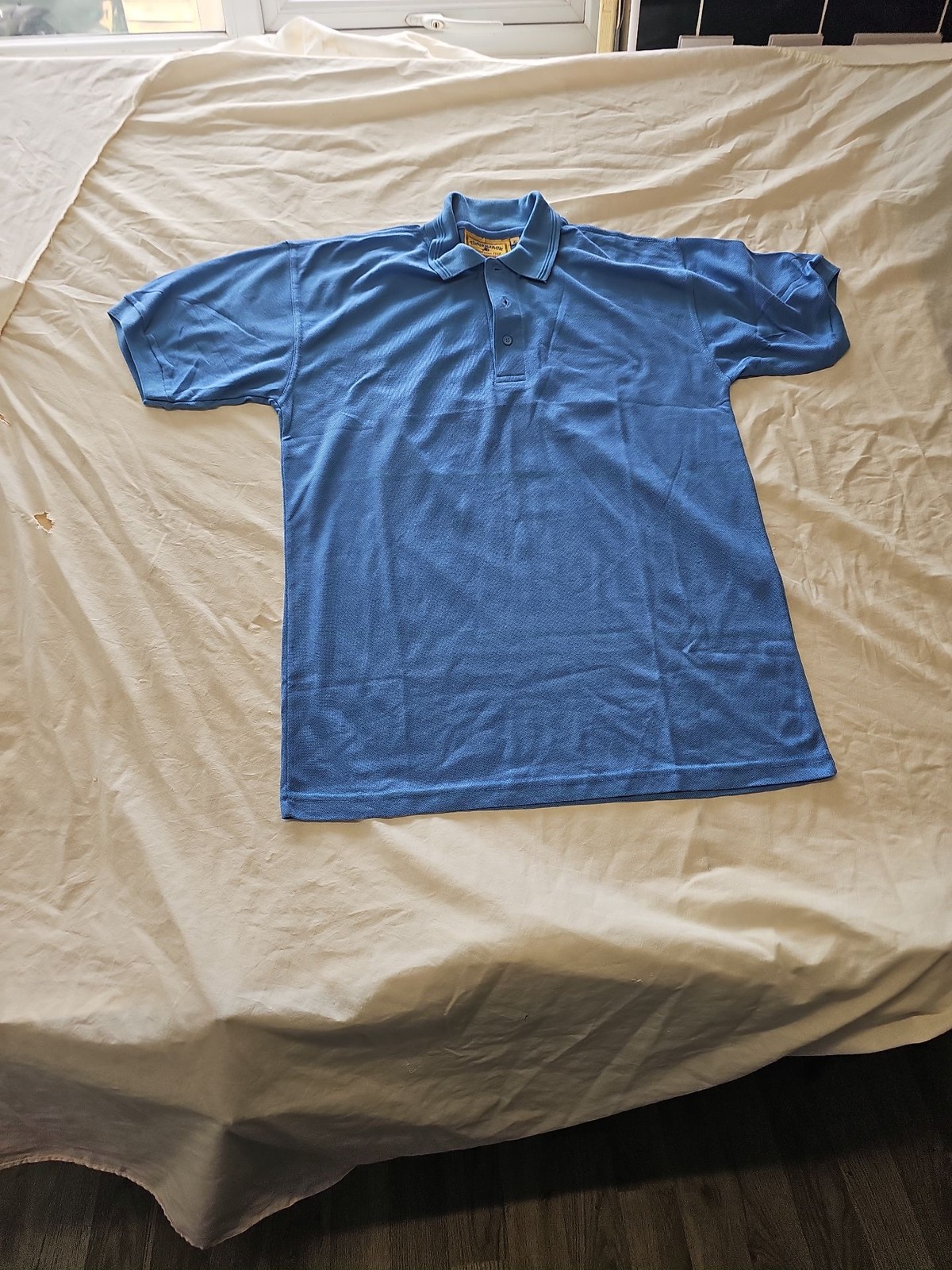 Vintage Timberjack Light Blue Pique Polo Shirt - Size XL G569 - Image 6