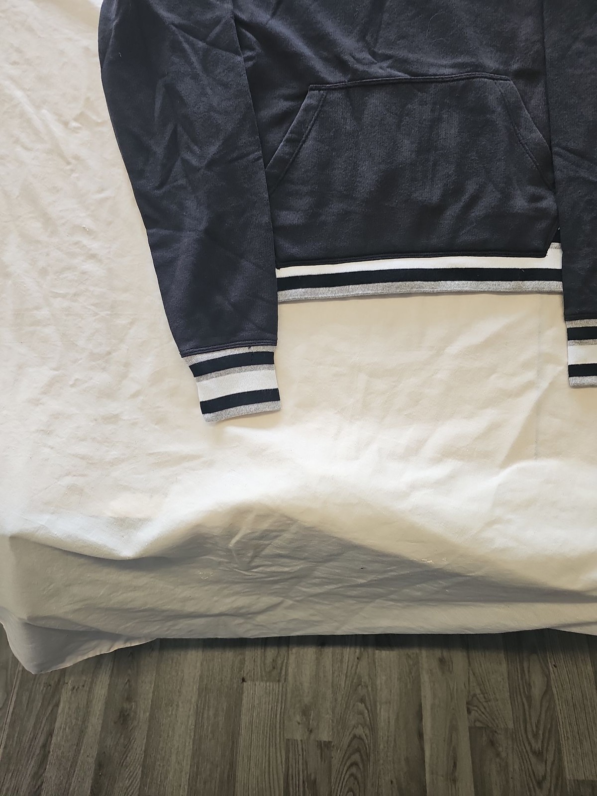Champion Elite Women's Black Pullover Hoodie with Striped Trim G570 - Image 5