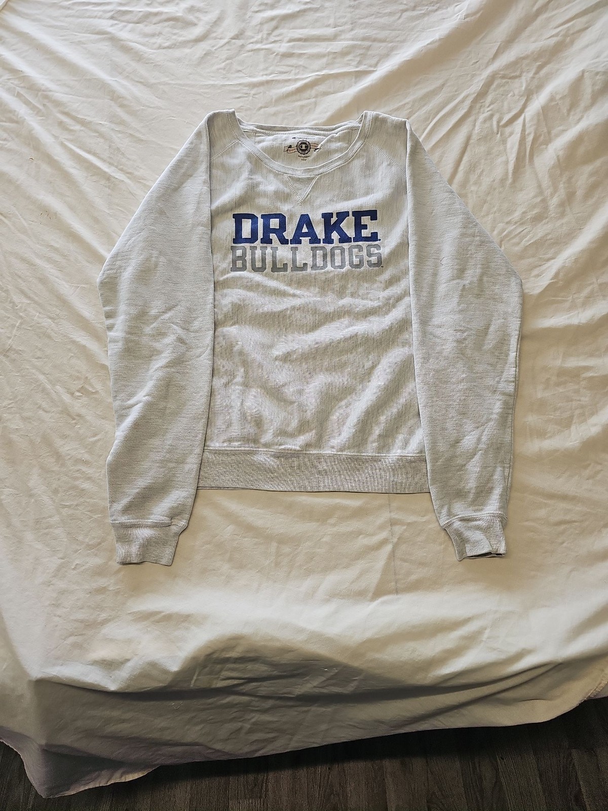 Champion Reverse Weave Drake Bulldogs Heather Grey Sweatshirt G571 - Image 4