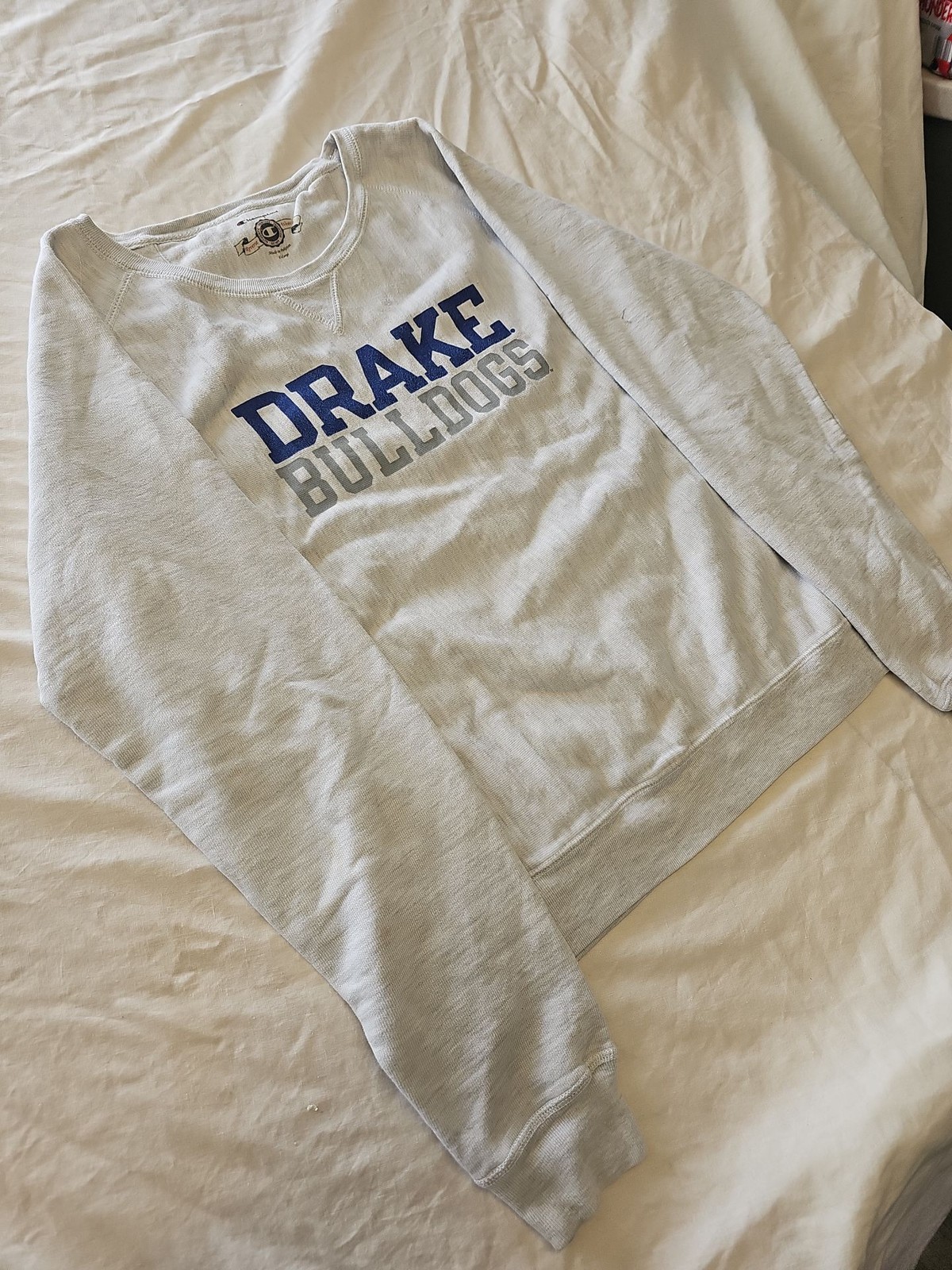 Champion Reverse Weave Drake Bulldogs Heather Grey Sweatshirt G571 - Image 5
