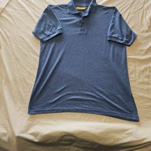 Vintage Timberjack Heather Blue Piqué Polo Shirt - Size XL  G573