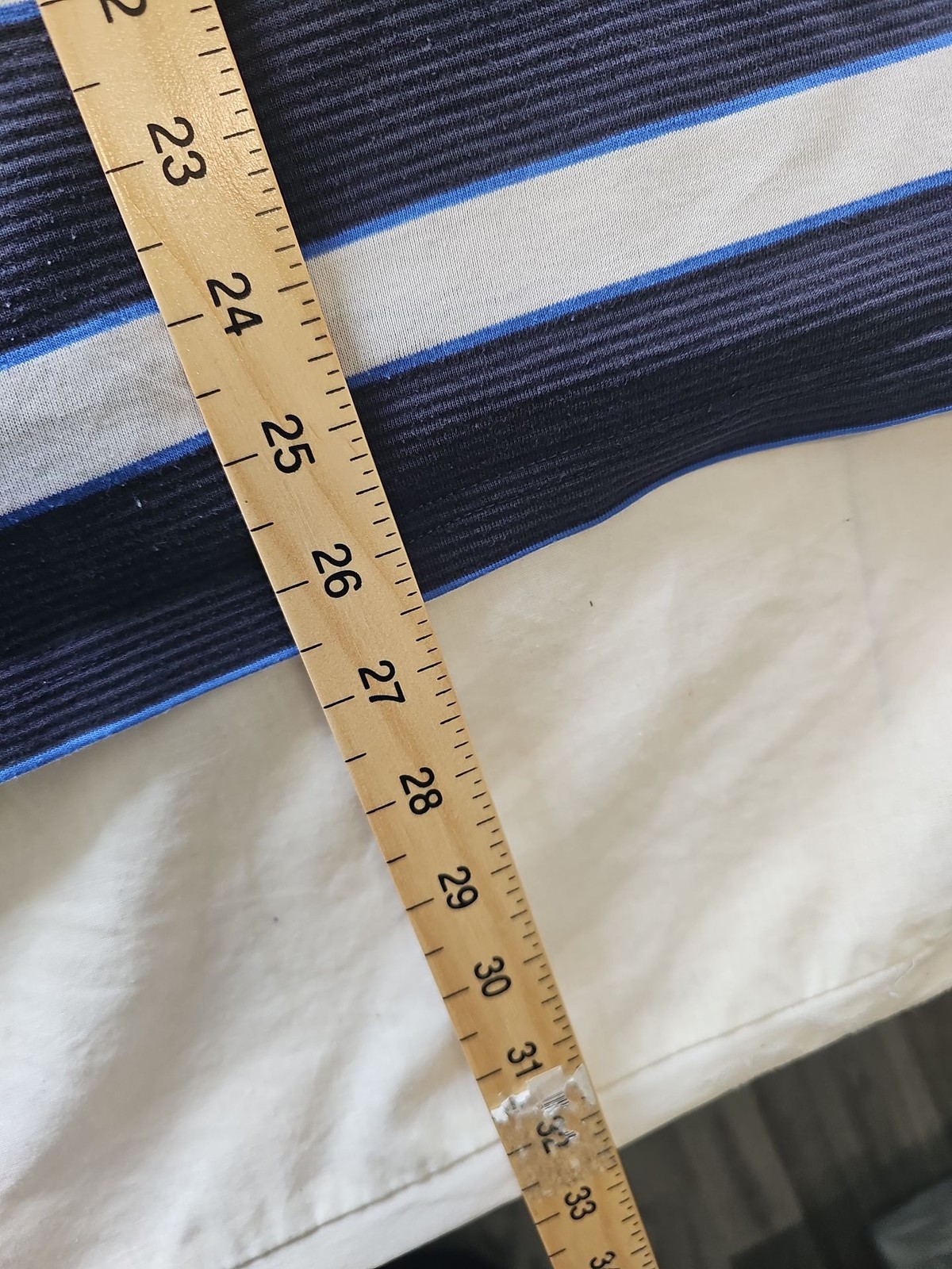 Dunlop Golf Men's Striped Polo Shirt XL Blue White Large H597 - Image 6