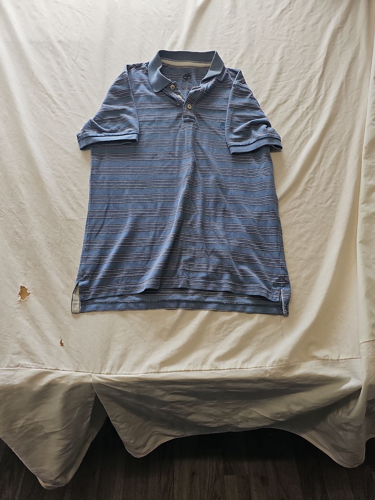 Timberland Striped Blue Polo Shirt S H600