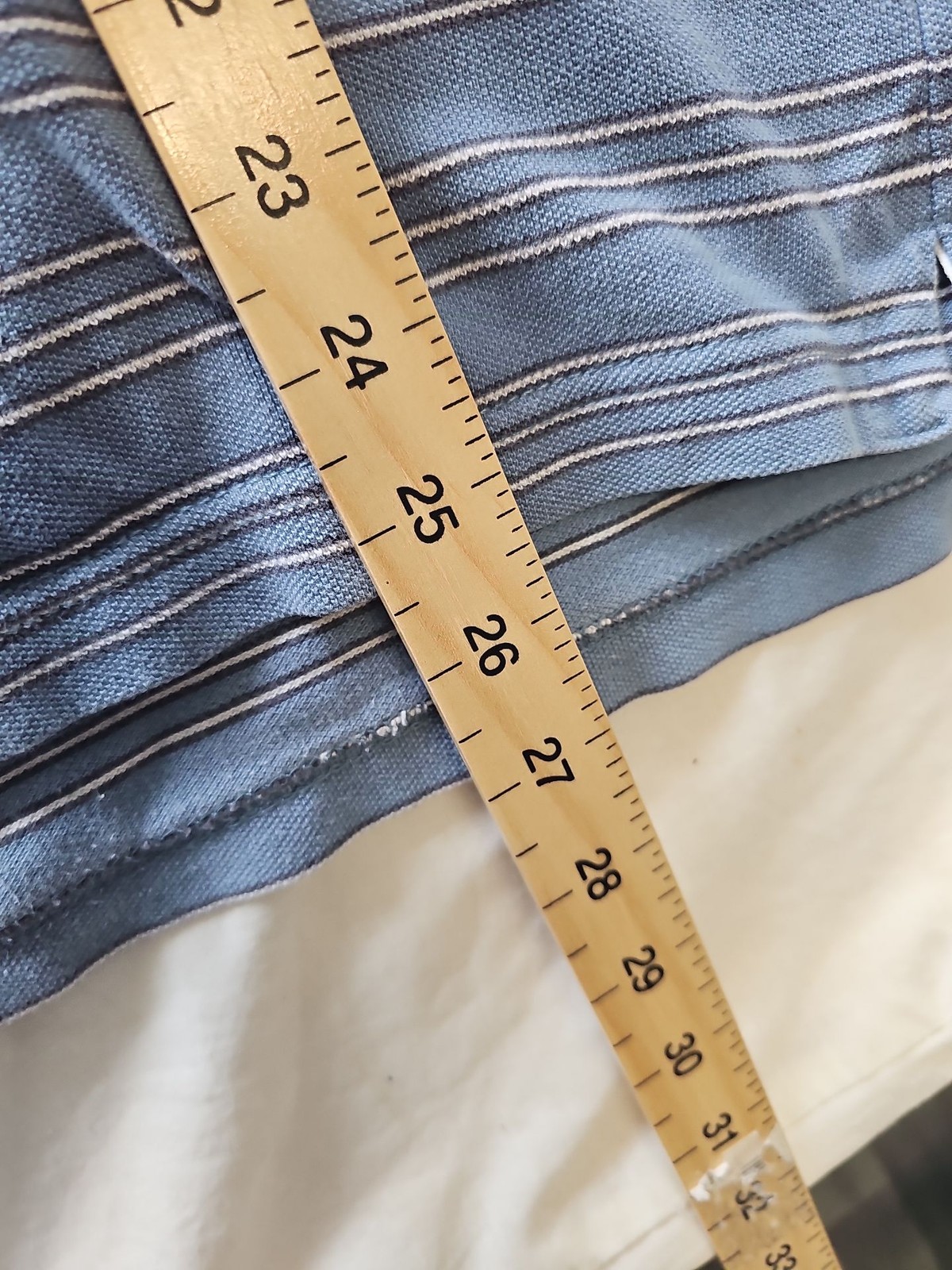 Timberland Striped Blue Polo Shirt S H600 - Image 8