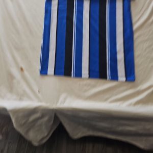 Criminal Damage London Blue and Black Striped T-Shirt Small I605