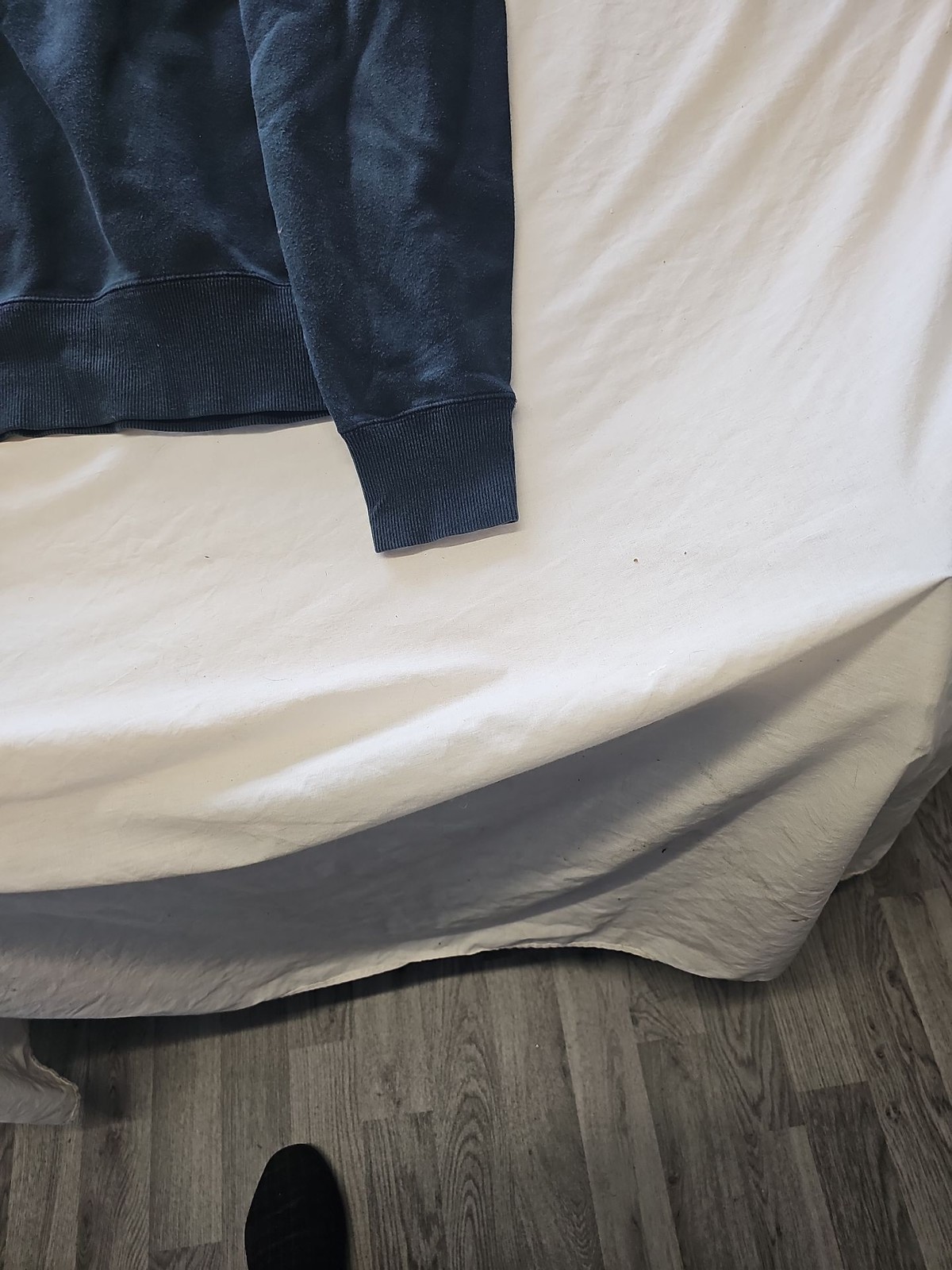 Vintage Nike Embroidered Swoosh Crewneck Sweatshirt Navy Blue 405 - Image 10
