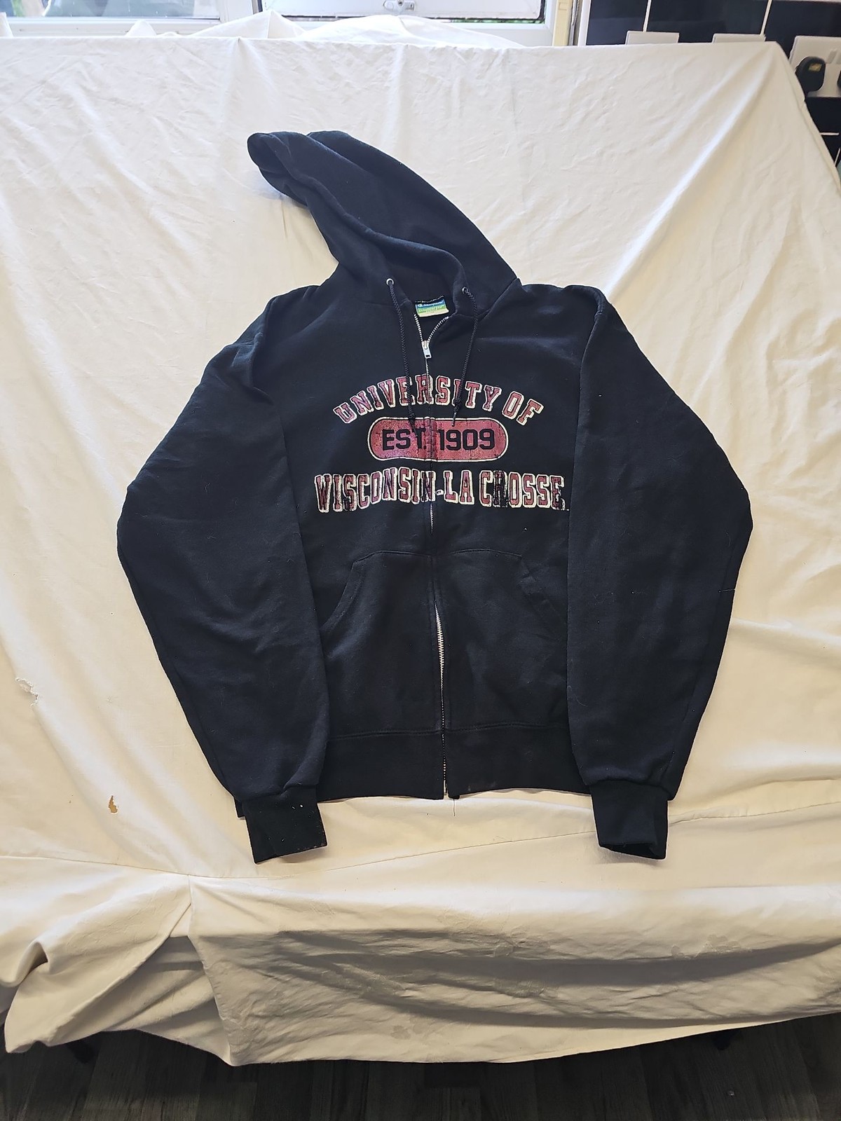 Champion Eco Fleece University of Wisconsin-La Crosse Zip-Up Hoodie Medium H595