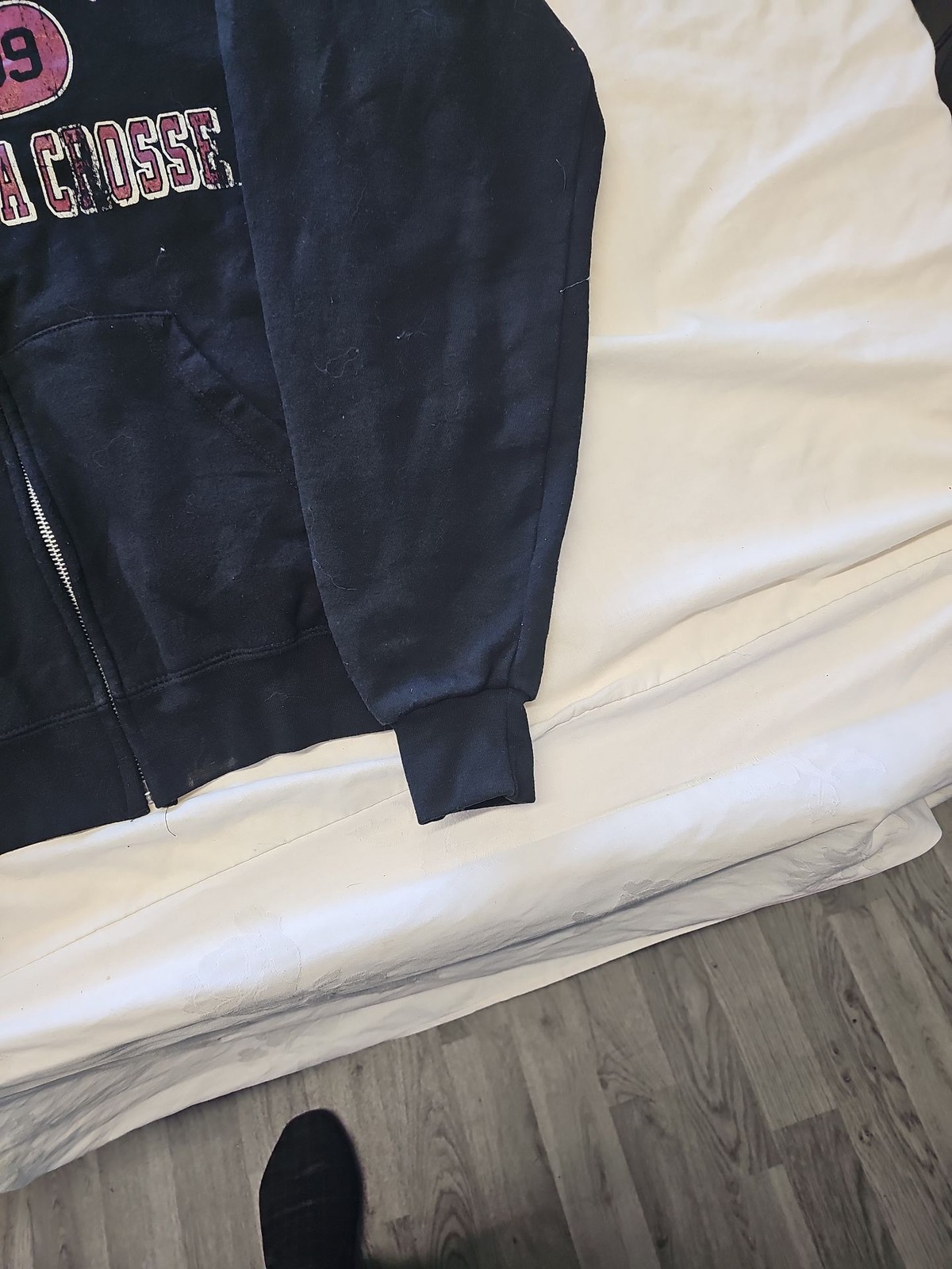Champion Eco Fleece University of Wisconsin-La Crosse Zip-Up Hoodie Medium H595 - Image 4