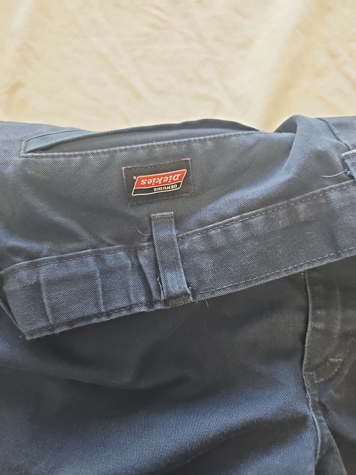 Genuine Dickies Men’s Pleated Navy Work Trousers G581 W36 L32