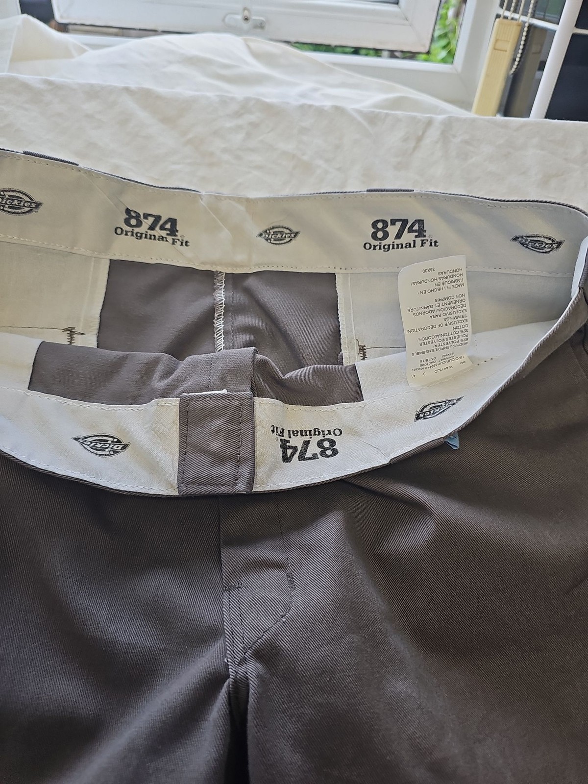 Dickies 874 Original Fit Work Pants – Grey, W38 L30 G586