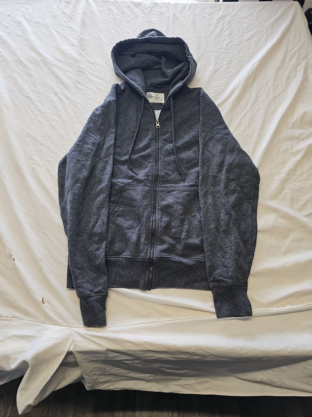 Champion C9 Men's Charcoal Grey Full Zip Hoodie Size S G588