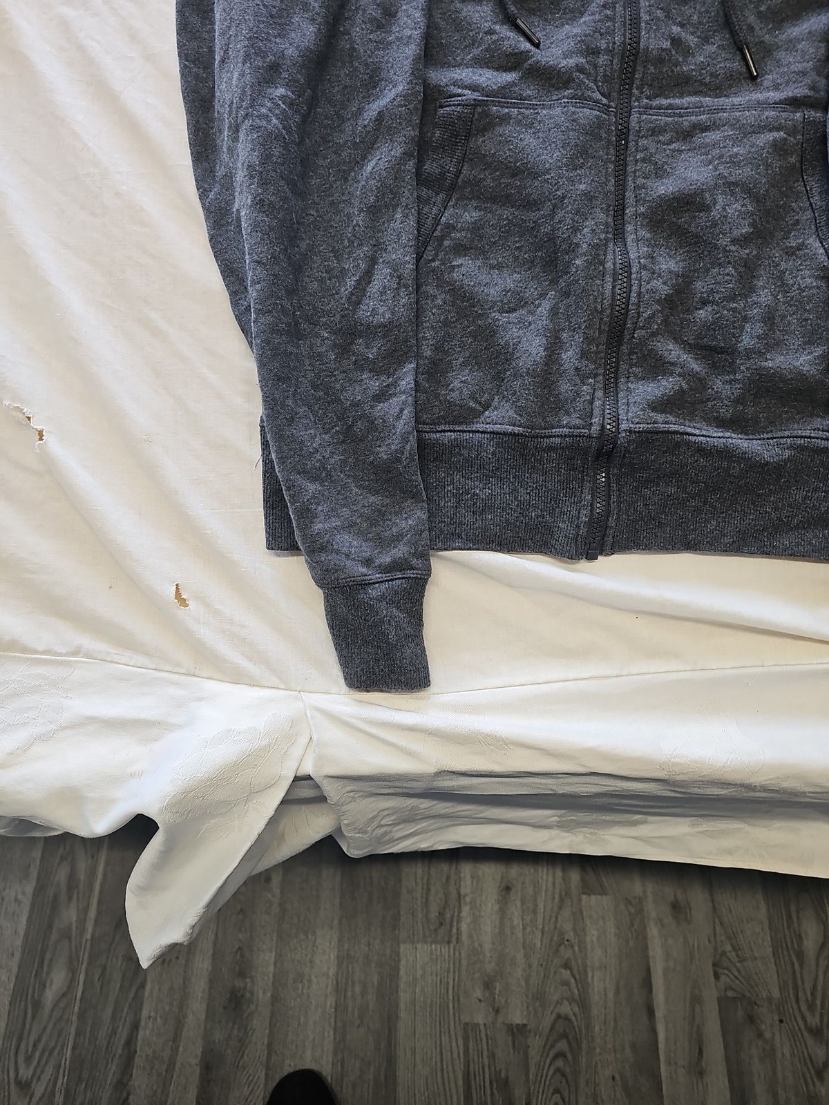 Champion C9 Men's Charcoal Grey Full Zip Hoodie Size S G588 - Image 4