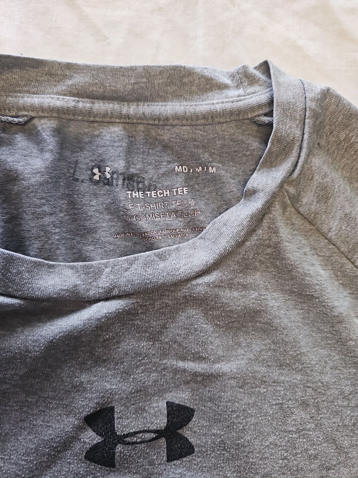 Under Armour Kalamazoo College Heather Gray Tech Tee E632