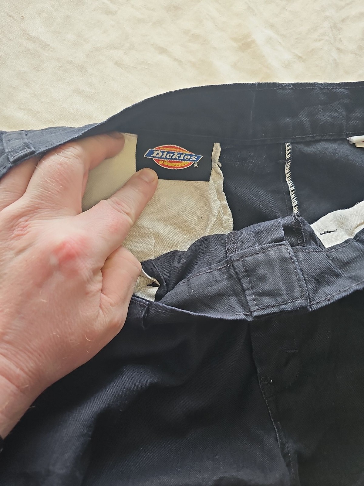Vintage Dickies Black Wide Leg Workwear Trousers W30 L30 E624