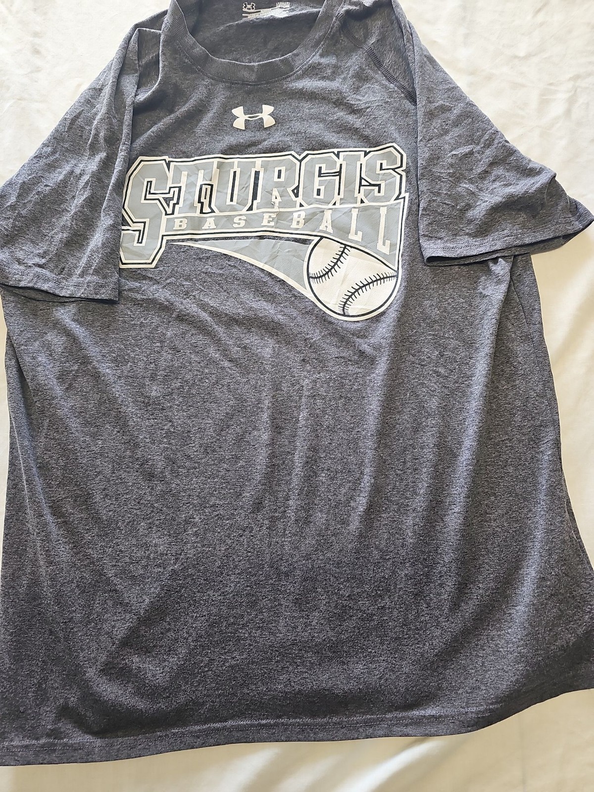 Under Armour HeatGear Sturgis Baseball Graphic T-Shirt M E628 - Image 5