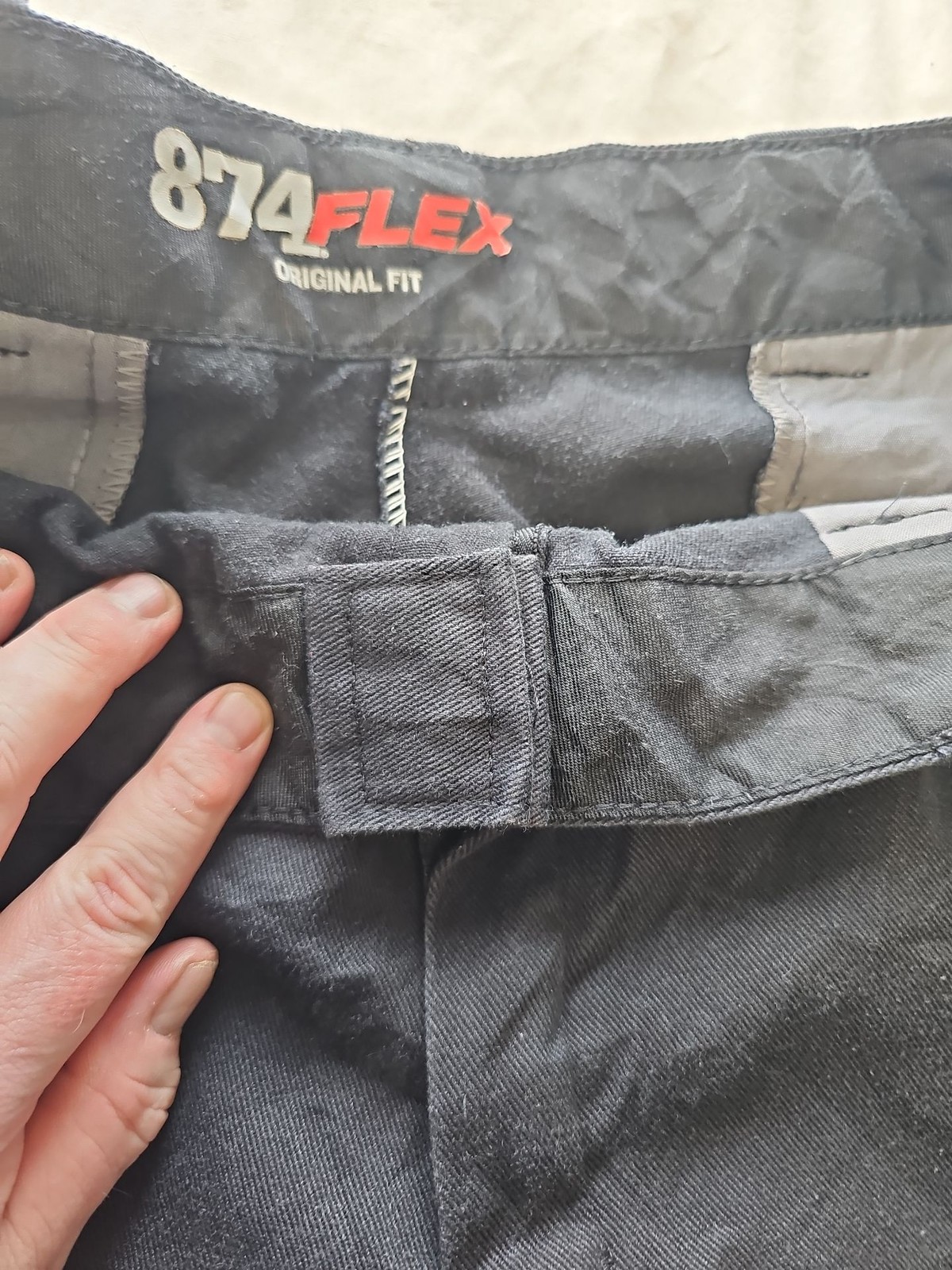 Dickies 874 Flex Original Fit Work Pants Black W38 L31 H619