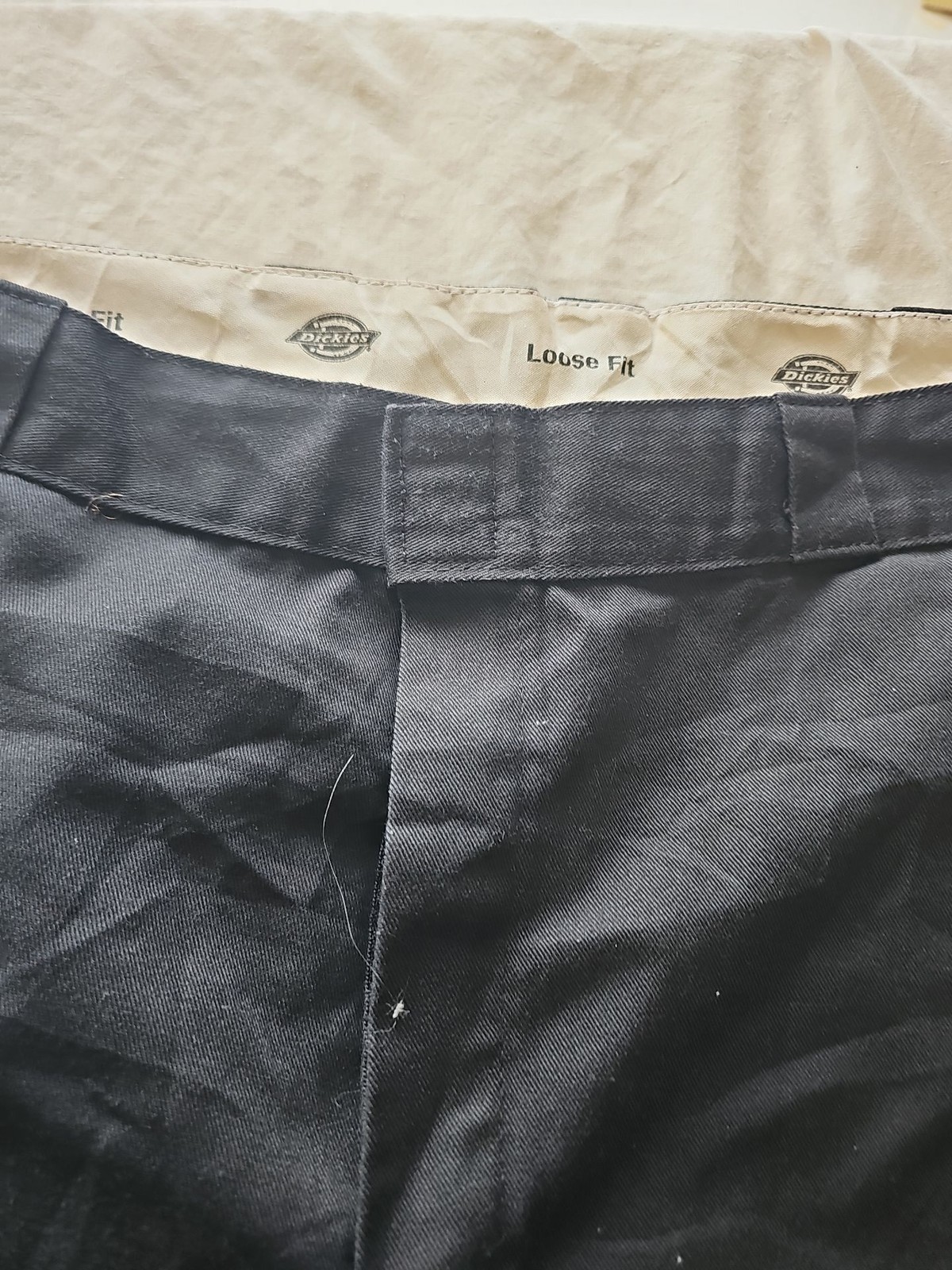 Dickies Loose Fit Double Knee Work Pants in Black W40 L30 I620
