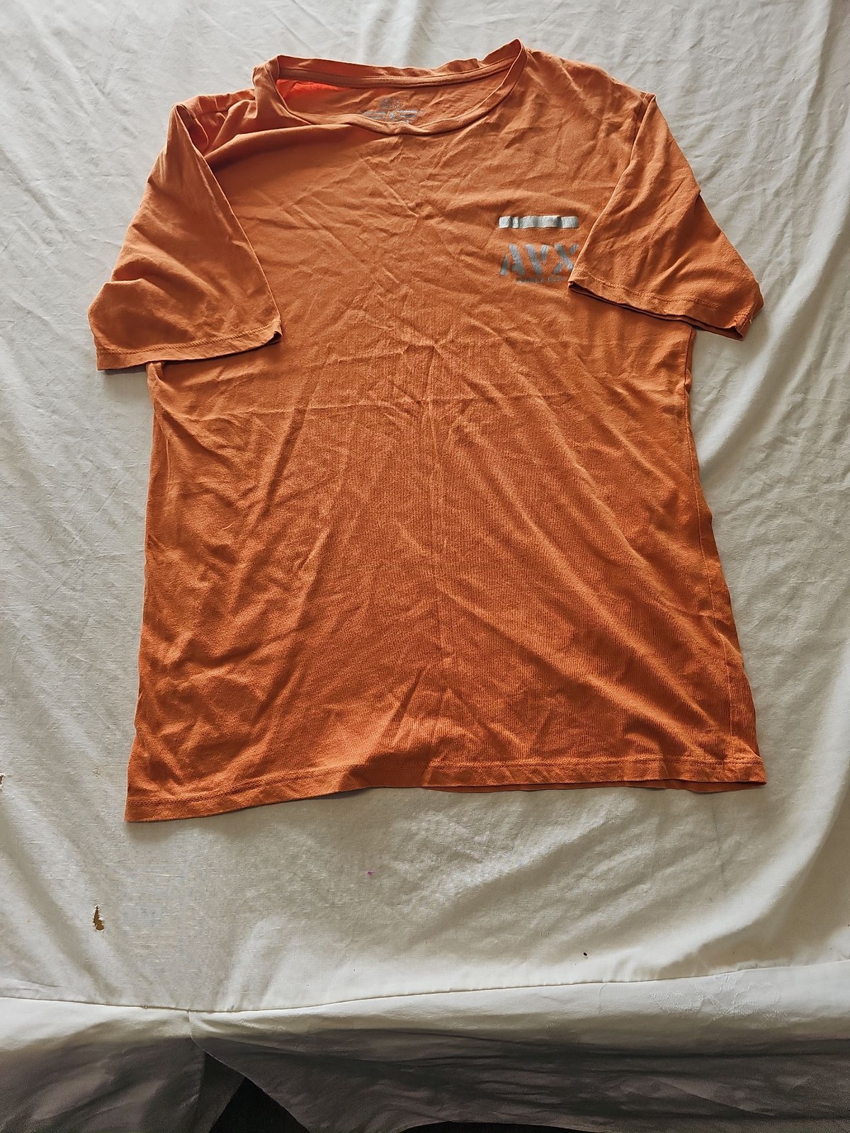 Avirex AVX Orange Graphic Tee Shirt Size XL i612 - Image 3