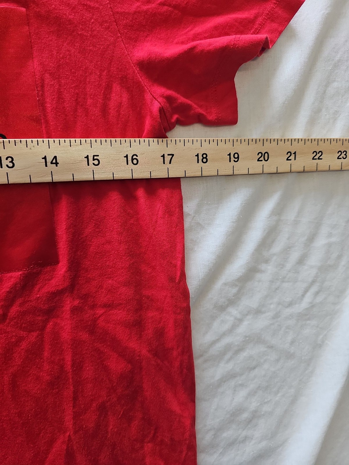Calvin Klein Jeans Red Logo Graphic T-Shirt Small I607 - Image 7
