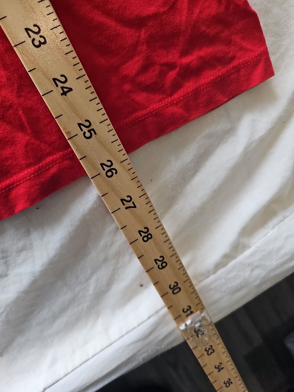 Calvin Klein Jeans Red Logo Graphic T-Shirt Small I607 - Image 8