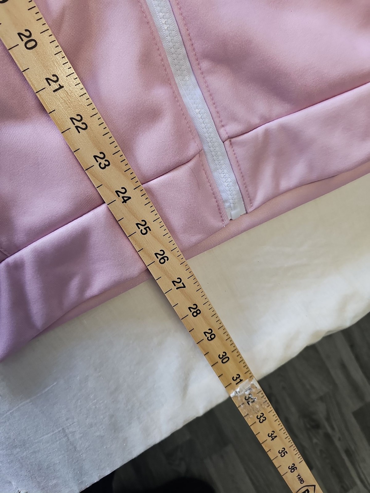 After The Saints Pink Y2K Style Zip-Up Hoodie Medium J652 - Image 9