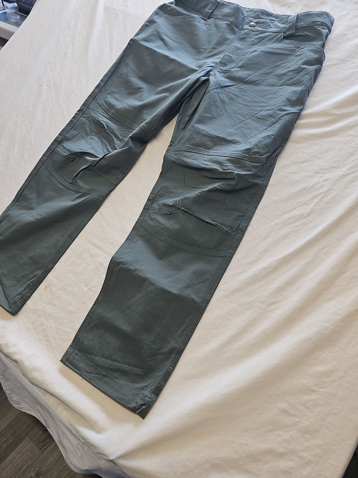 MaxGear Ripstop Tactical Trousers Grey XL Outdoor Cargo Pants W36 L30 J653 - Image 4