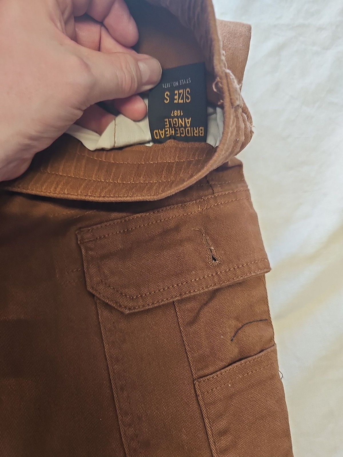 Bridgehead Angle Brown Slim-Fit Cargo Joggers – Men’s Size S J
