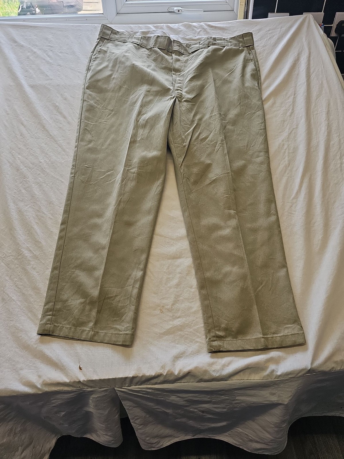 Vintage Dickies 874 Original Fit Work Pants in Khaki 46x30 J643