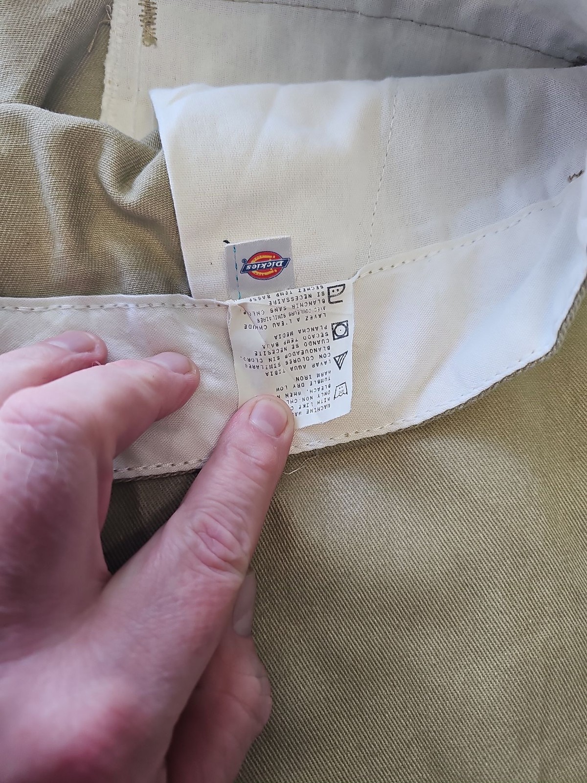 Vintage Dickies 874 Original Fit Work Pants in Khaki 46×30 J643