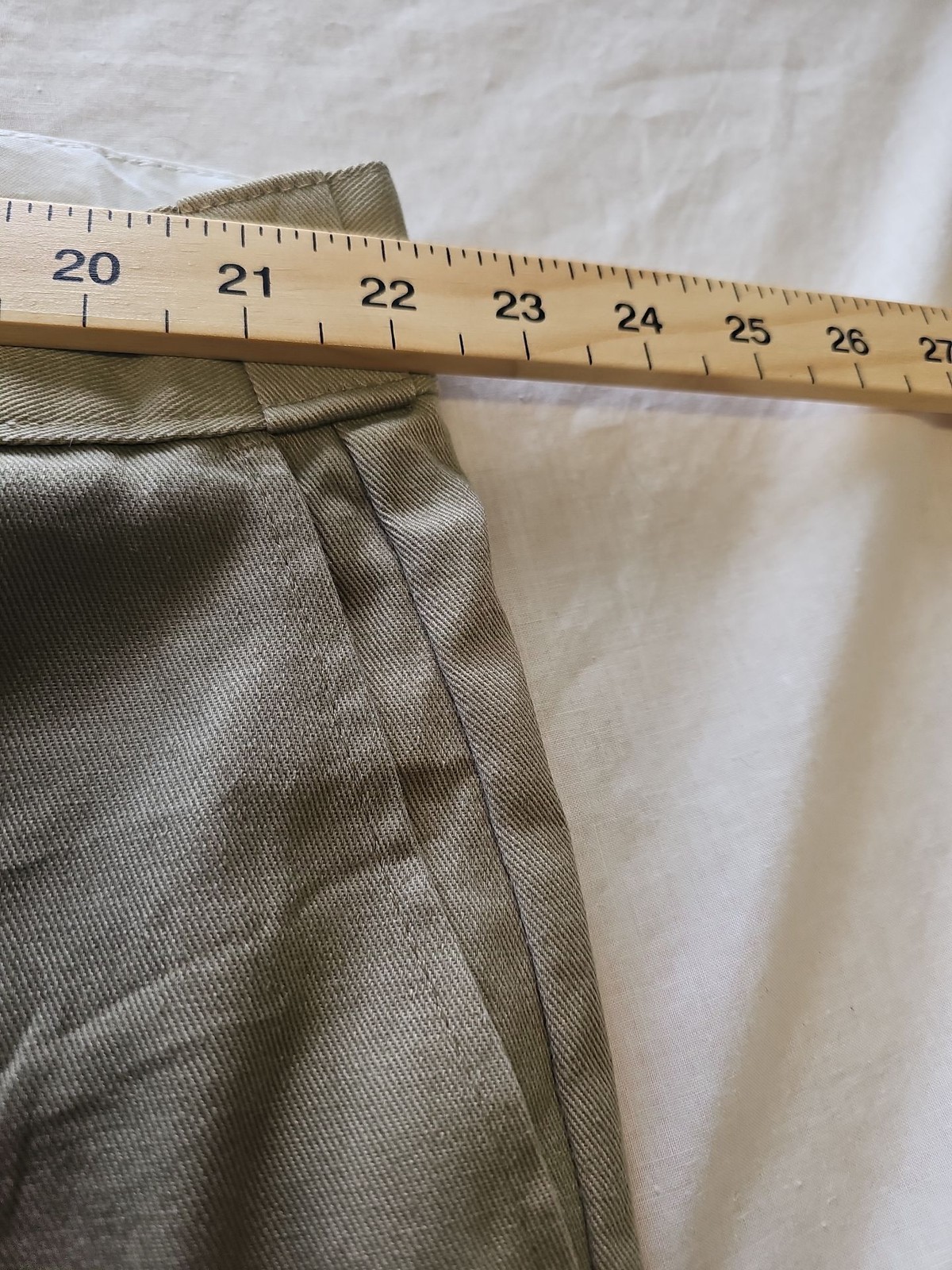 Vintage Dickies 874 Original Fit Work Pants in Khaki 46x30 J643 - Image 7