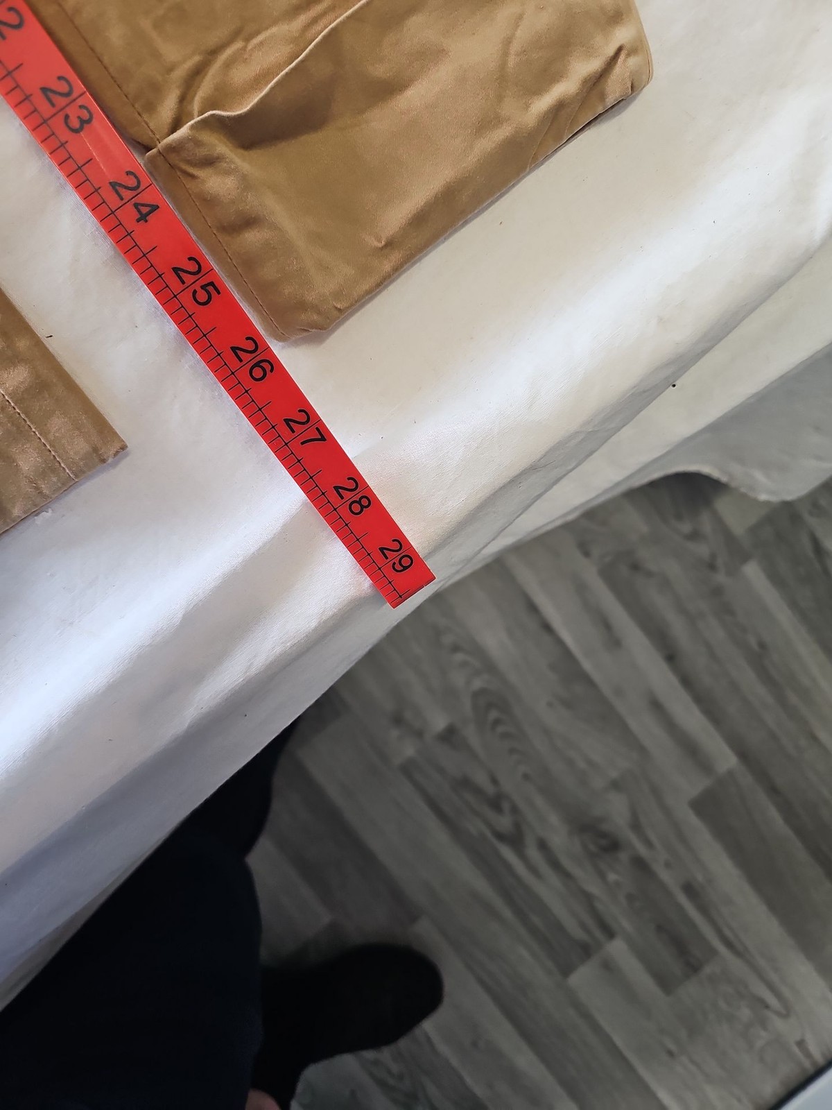 Massimo Dutti Tan Chino Trousers with Turn-Up Hem 393 - Image 11