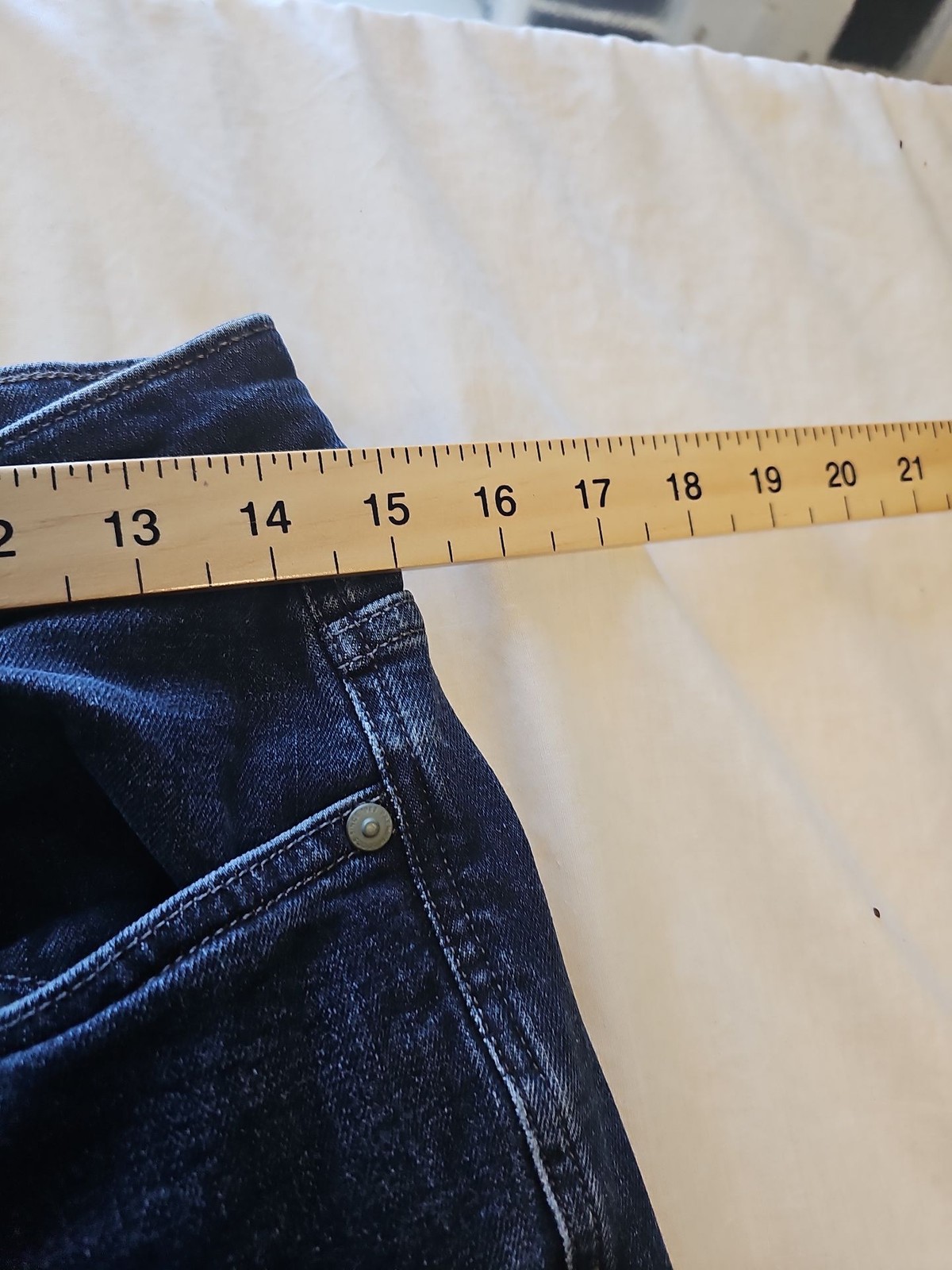 Next Denim Goods Co. Slim Fit Blue Jeans W30 L31 M704 - Image 7