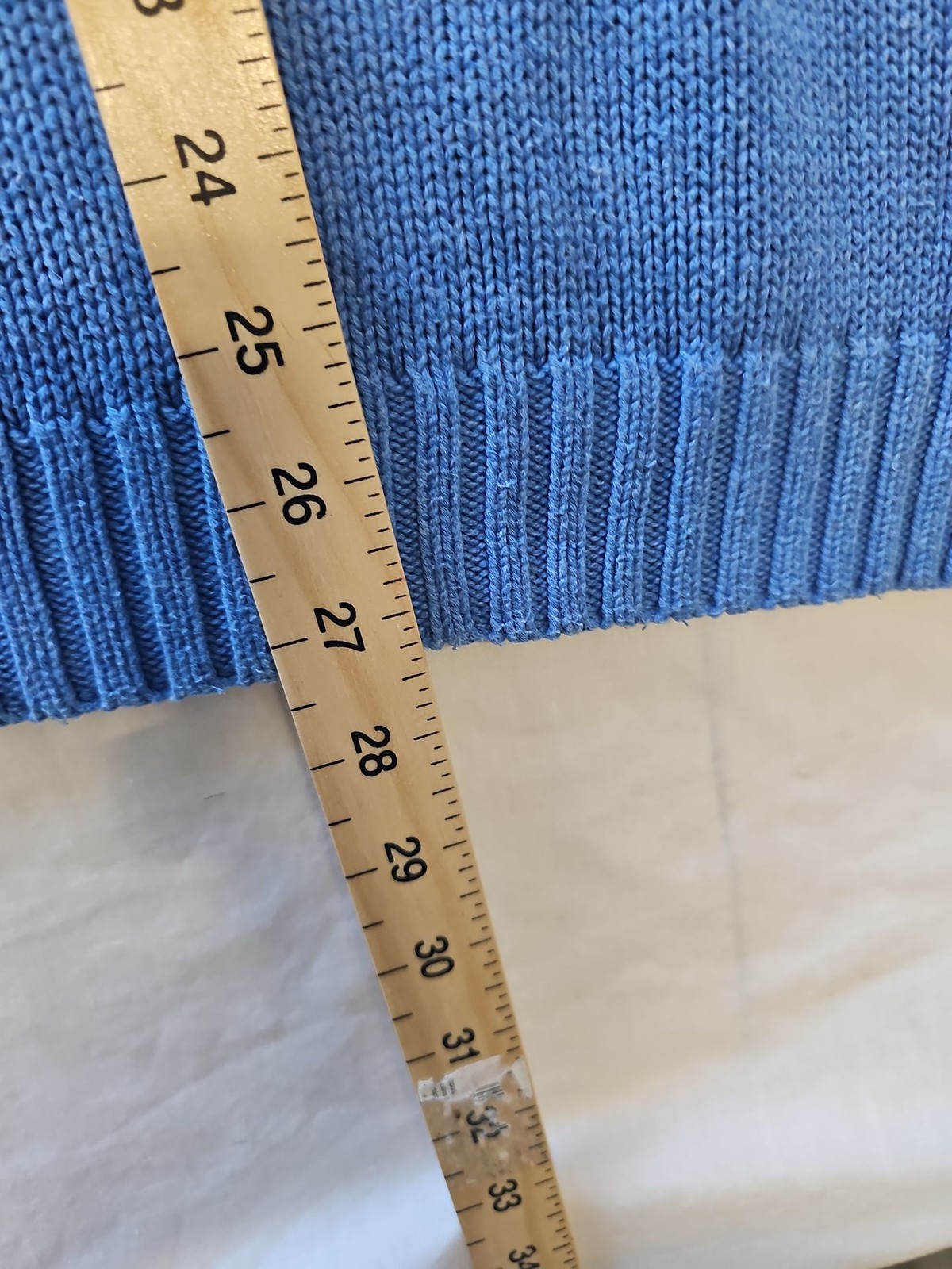 Chaps Blue Crewneck Knit Cotton Sweater XXL N713 - Image 7