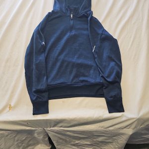 Next Active Navy Blue Quarter-Zip Training Hoodie S M642