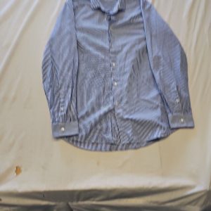 Next Regular Fit Blue and White Striped Formal Shirt 16" M697