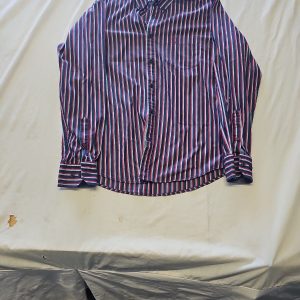 Blue Harbour Men's Multi-Color Striped Regular Fit Cotton Shirt M M698