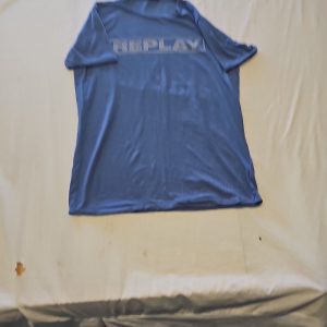 Replay Vintage Graphic Logo T-Shirt in Cornflower Blue M L687