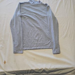 Tommy Hilfiger Mock Neck Long Sleeve Top Grey Size Medium L681