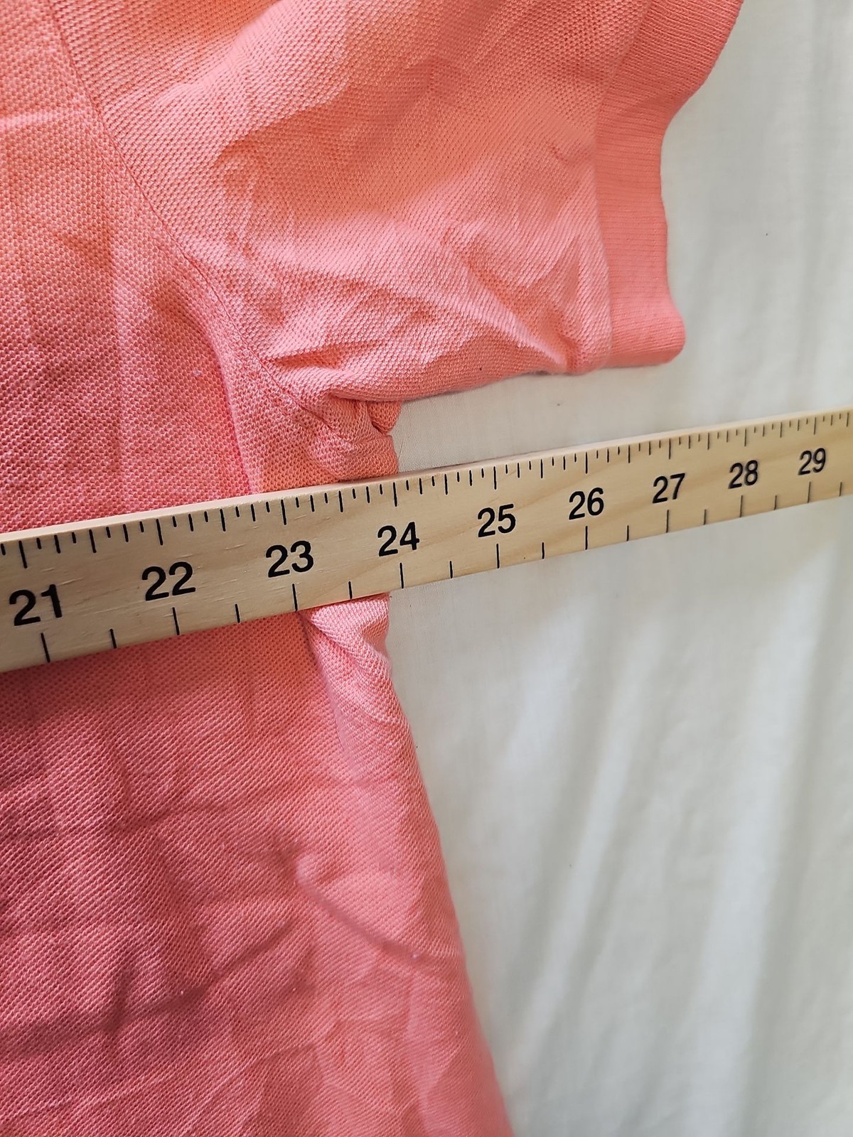 Nautica XXL Salmon Pink Short Sleeve Pique Polo Shirt K675 - Image 6